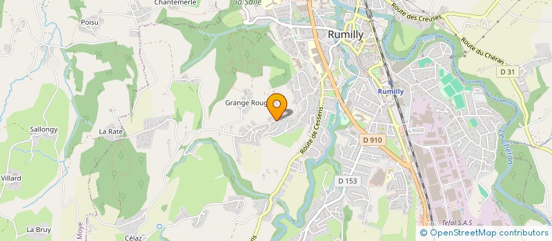 localisation de l'entreprise LA FONTAINE  RUMILLY