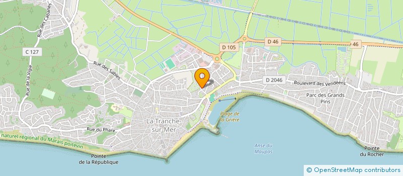 localisation de l'entreprise LA FONTAINE à LA TRANCHE-SUR-MER