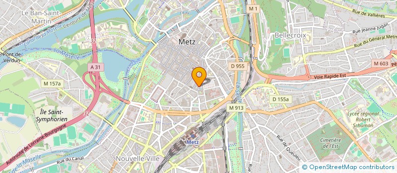 localisation de l'entreprise LA FONTAINE à METZ