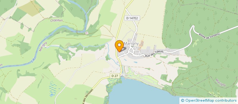 localisation de l'entreprise LA FONTAINE  DOUCIER