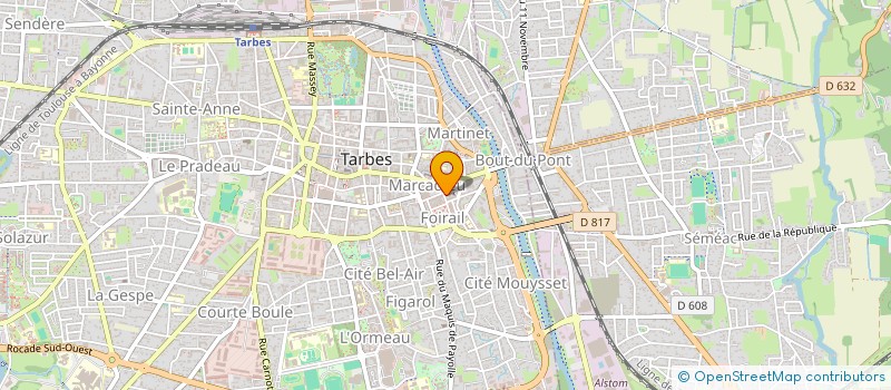 localisation de l'entreprise LA FONTAINE  TARBES