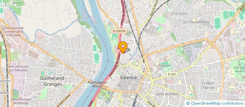 localisation de l'entreprise LA FONTAINE  BOURG-LES-VALENCE