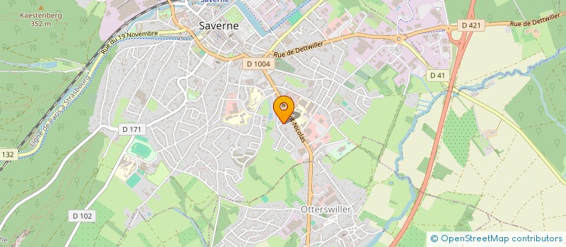 localisation de l'entreprise LA FONTAINE  SAVERNE