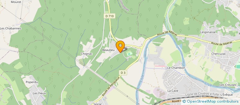 localisation de l'entreprise LA FONTAINE  MARSAC SUR L'ISLE