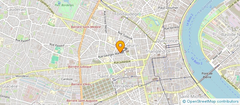 localisation de l'entreprise LA FONTAINE  BORDEAUX