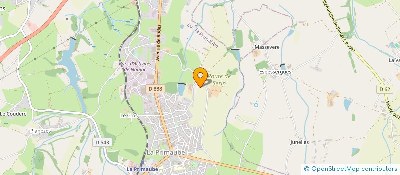 localisation de l'entreprise LA FONTAINE  LUC-LA-PRIMAUBE