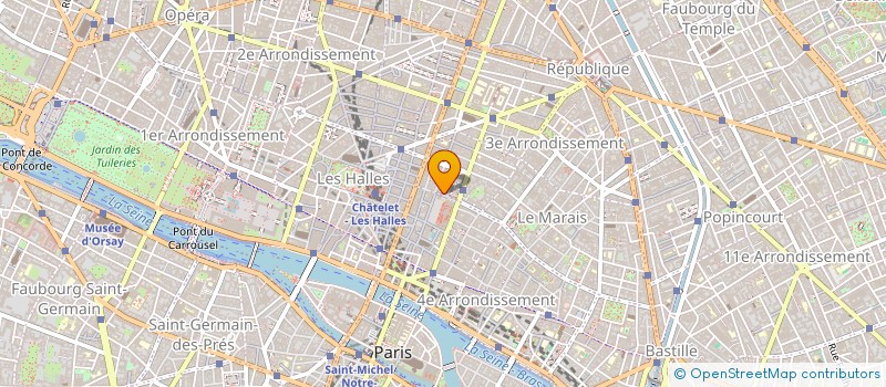 localisation de l'entreprise LA FONTAINE  PARIS