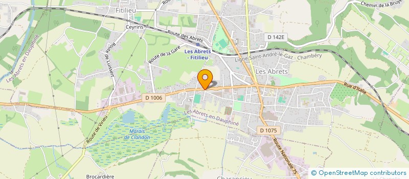 localisation de l'entreprise LA FONTAINE  LES ABRETS-EN-DAUPHINE