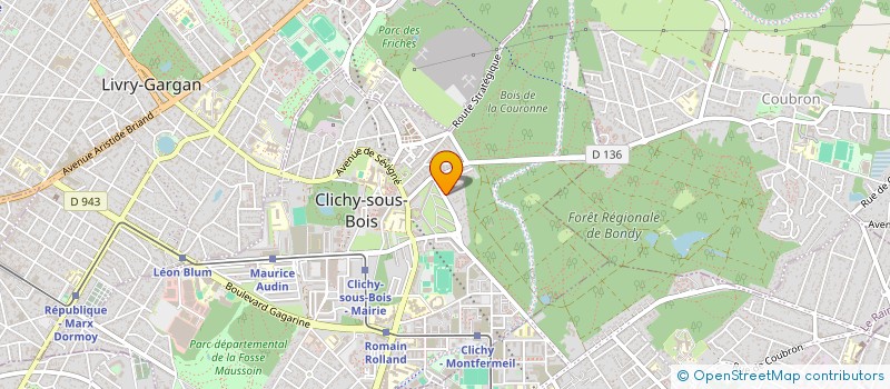 localisation de l'entreprise LA FONTAINE à CLICHY-SOUS-BOIS