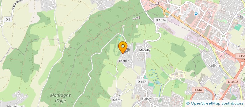 localisation de l'entreprise LA FONTAINE  POISY