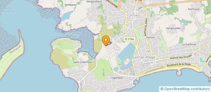 localisation de l'entreprise LA FONTAINE  CARNAC