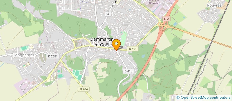 localisation de l'entreprise LA FONTAINE  DAMMARTIN-EN-GOELE