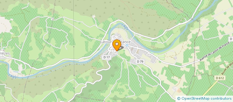 localisation de l'entreprise LA FONTAINE  LATOUR-DE-FRANCE
