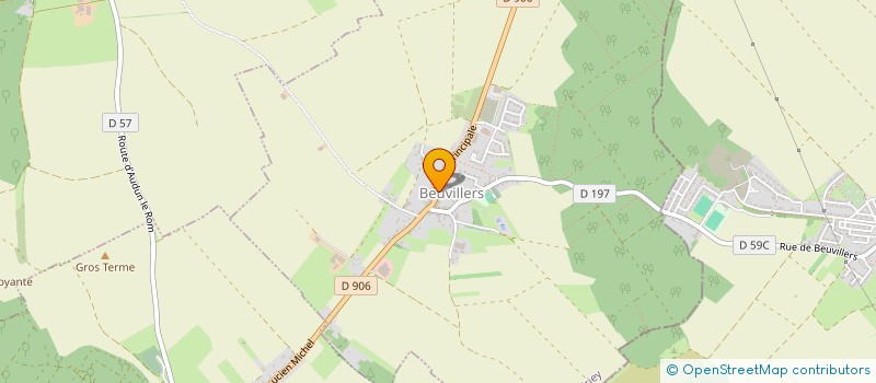 localisation de l'entreprise LA FONTAINE  BEUVILLERS