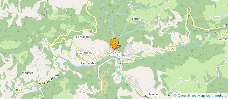 localisation de l'entreprise LA FONTAINE  CAMPUAC