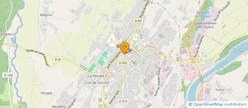 localisation de l'entreprise LA FONTAINE à BELLEY