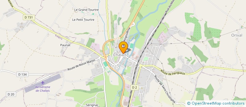 localisation de l'entreprise LA FONTAINE à CHALAIS