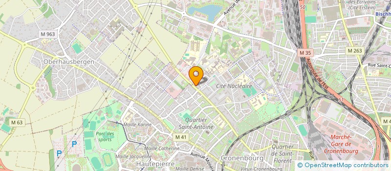 localisation de l'entreprise LA FONTAINE 74 à STRASBOURG