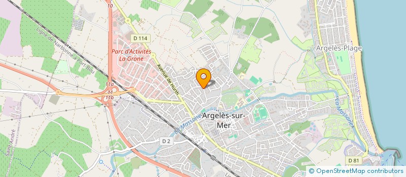 localisation de l'entreprise LA FONTAINE à ARGELES-SUR-MER