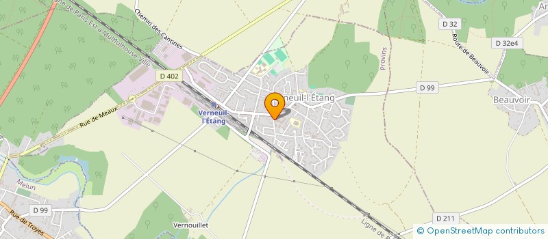 localisation de l'entreprise LA FONTAINE  VERNEUIL-L'ETANG