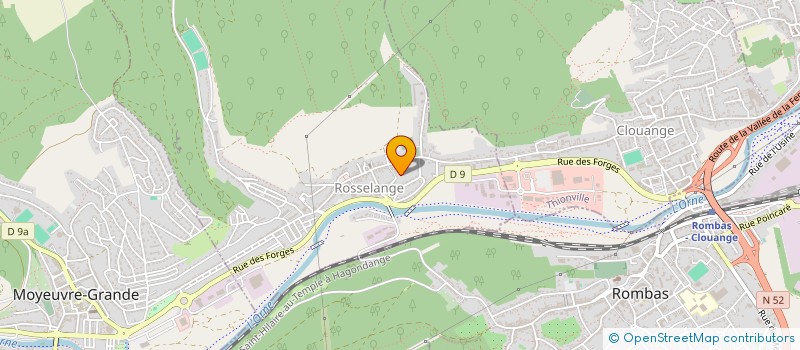 localisation de l'entreprise LA FONTAINE  ROSSELANGE