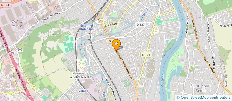 localisation de l'entreprise LA FONTAINE à CORBEIL-ESSONNES