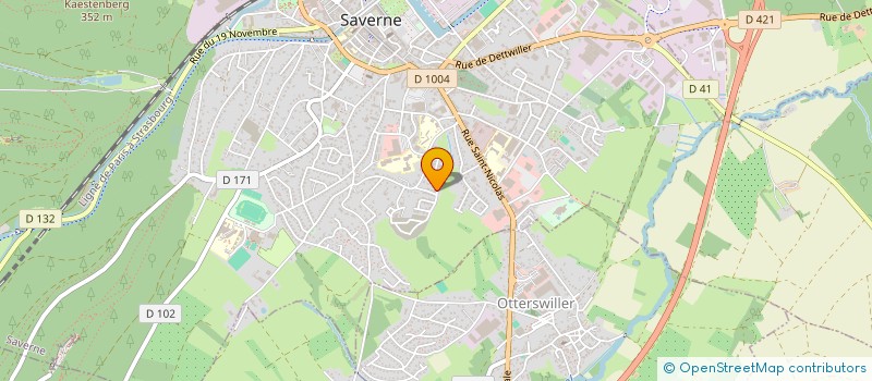 localisation de l'entreprise LA FONTAINE  SAVERNE