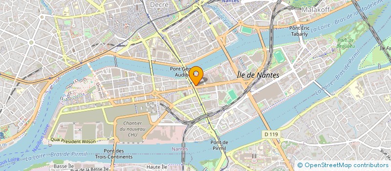 localisation de l'entreprise LA FONTAINE à NANTES