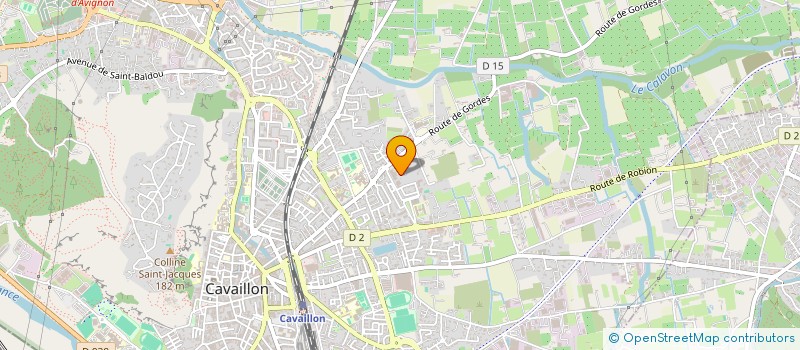 localisation de l'entreprise LA FONTAINE  CAVAILLON
