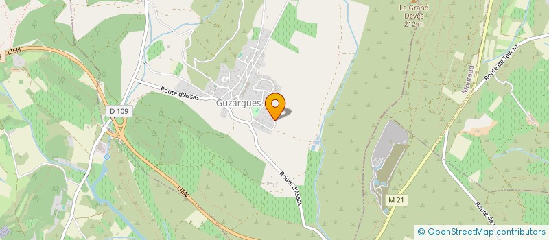 localisation de l'entreprise LA FONTAINE  GUZARGUES