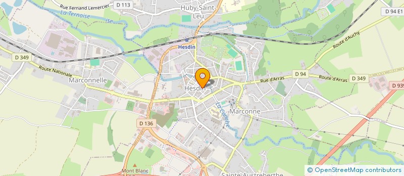 localisation de l'entreprise LA FONTAINE  HESDIN-LA-FORET