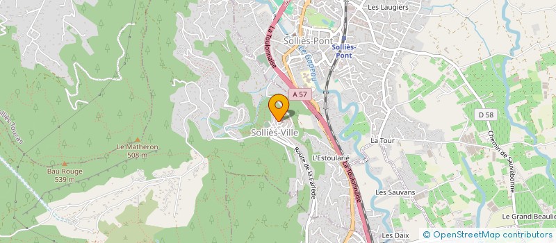 localisation de l'entreprise LA FONTAINE  SOLLIES-VILLE