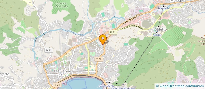 localisation de l'entreprise LA FONTAINE  AJACCIO