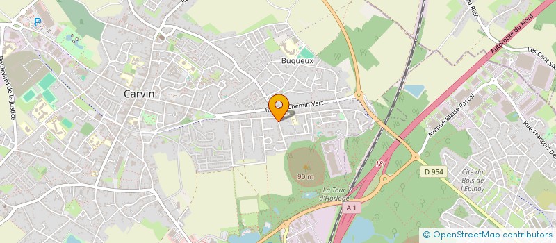 localisation de l'entreprise LA FONTAINE AU LOUP  CARVIN