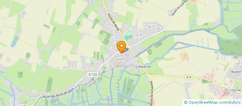 localisation de l'entreprise LA FONTAINE AUX CYGNES  COULON