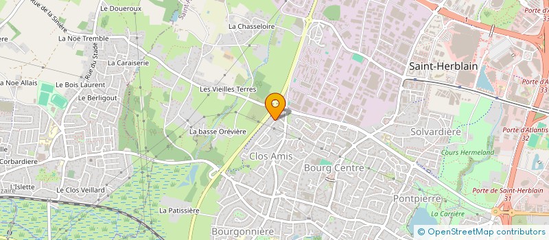 localisation de l'entreprise LA FONTAINE AUX FLEURS à SAINT-HERBLAIN