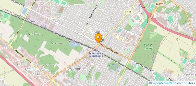 localisation de l'entreprise LA FONTAINE BEAUCHAMP  BEAUCHAMP