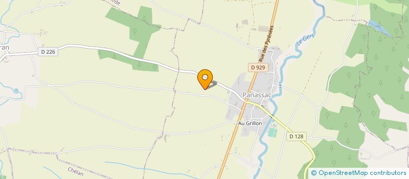 localisation de l'entreprise LA FONTAINE BLEUE  MASSEUBE