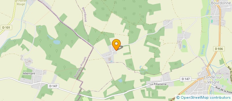 localisation de l'entreprise LA FONTAINE CARLIER  BOURDONNE