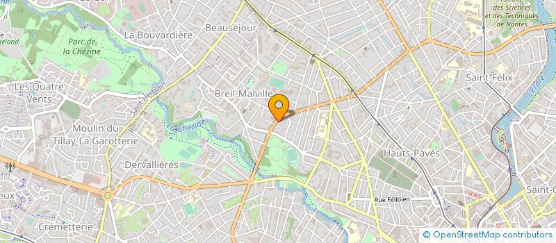 localisation de l'entreprise LA FONTAINE D'AMIRA à NANTES