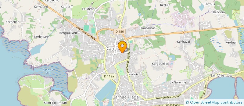 localisation de l'entreprise LA FONTAINE D'EUGENIE  CARNAC