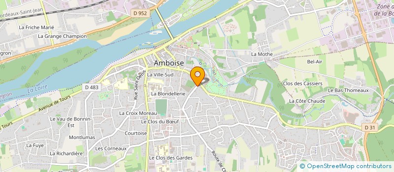 localisation de l'entreprise LA FONTAINE DE BEAUNE  AMBOISE