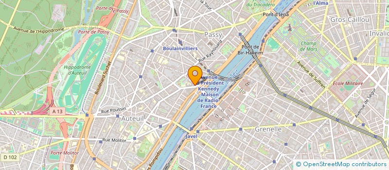 localisation de l'entreprise LA FONTAINE DE BEAUTE à PARIS