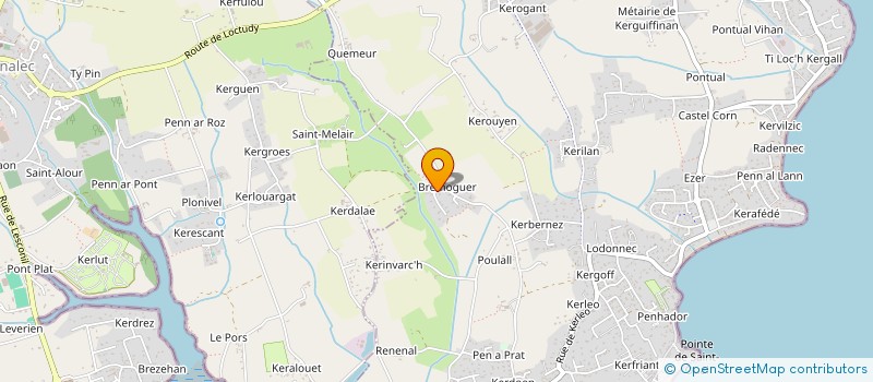 localisation de l'entreprise LA FONTAINE DE BREMOGUER  LOCTUDY