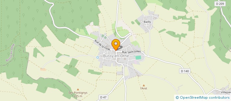 localisation de l'entreprise LA FONTAINE DE BUSSY à BUSSY-EN-OTHE