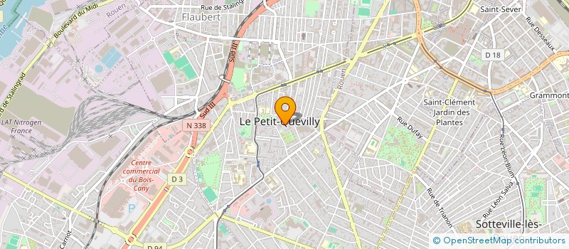 localisation de l'entreprise LA FONTAINE DE LA VIE  LE PETIT-QUEVILLY