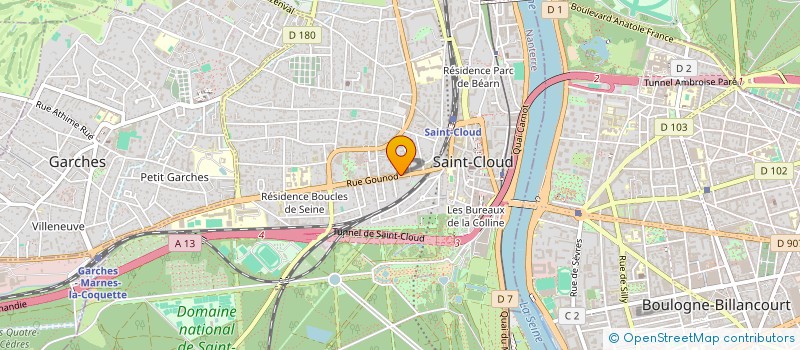 localisation de l'entreprise LA FONTAINE DE MARAKECH à SAINT-CLOUD