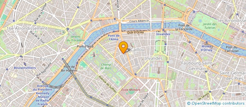 localisation de l'entreprise LA FONTAINE DE MARS  PARIS