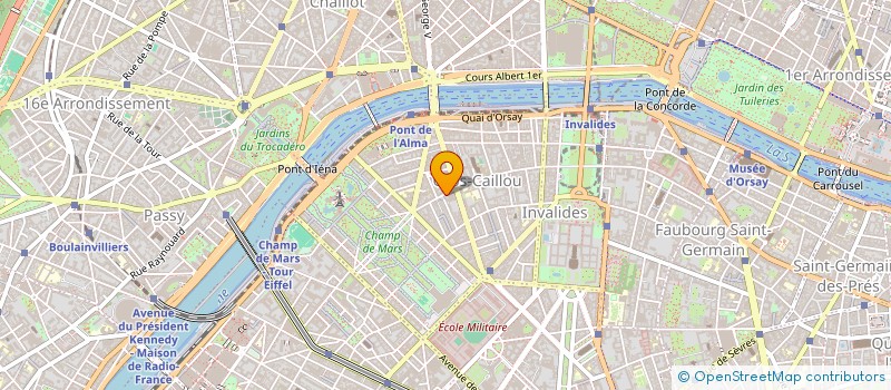 localisation de l'entreprise LA FONTAINE DE MARS  PARIS