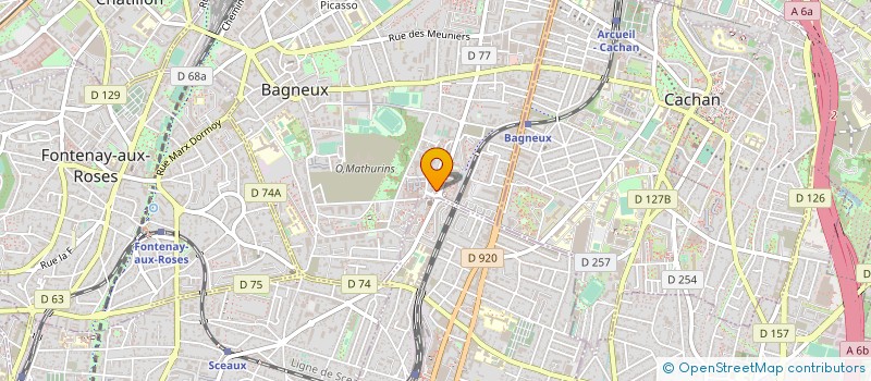 localisation de l'entreprise LA FONTAINE DE PAINS à BAGNEUX